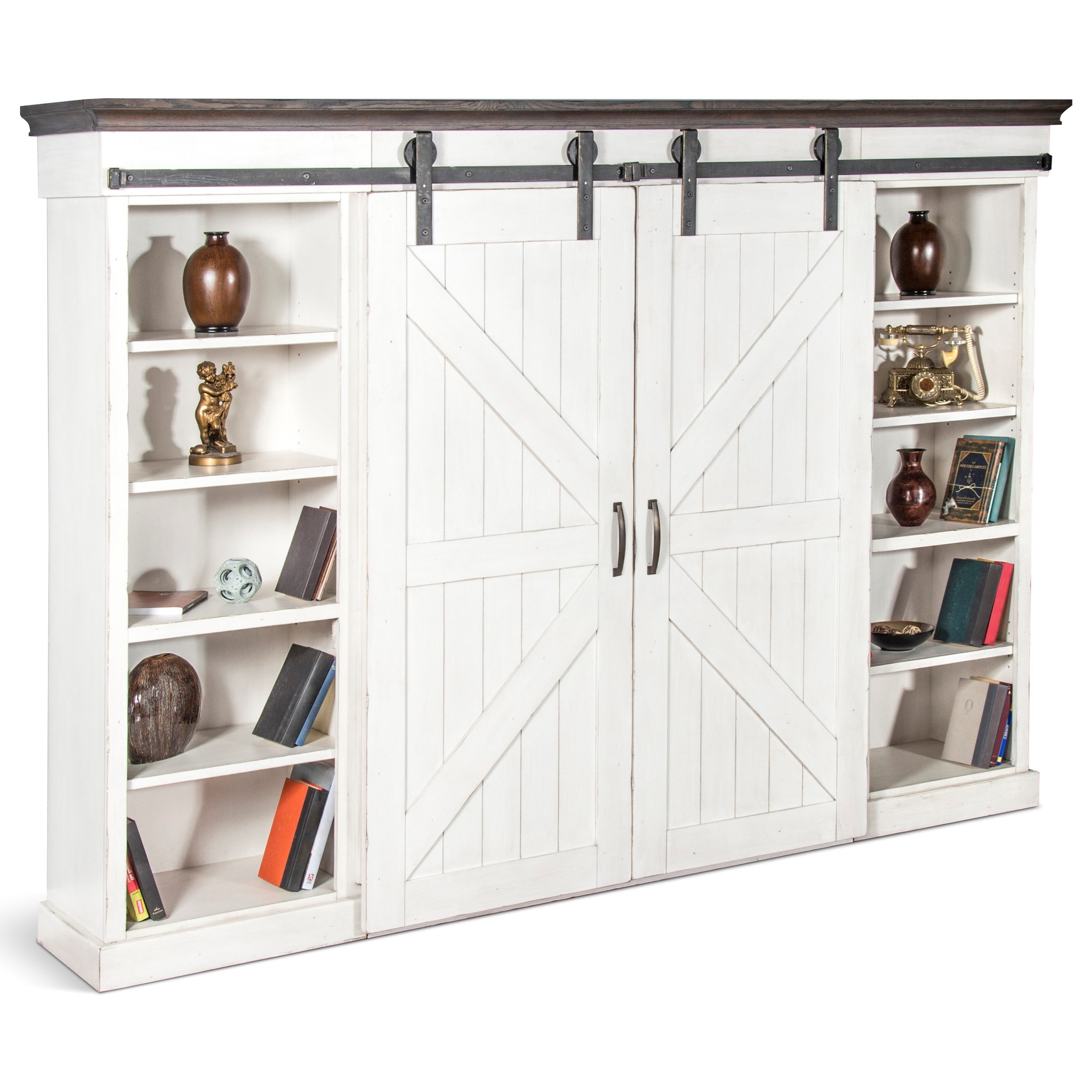Sliding door cheap entertainment wall